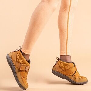 Chaco Mustard Quilted Ankle Booties
